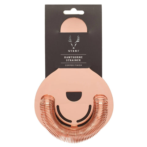 Copper Hawthorne Strainer Professional-Grade Bar Tool Viski