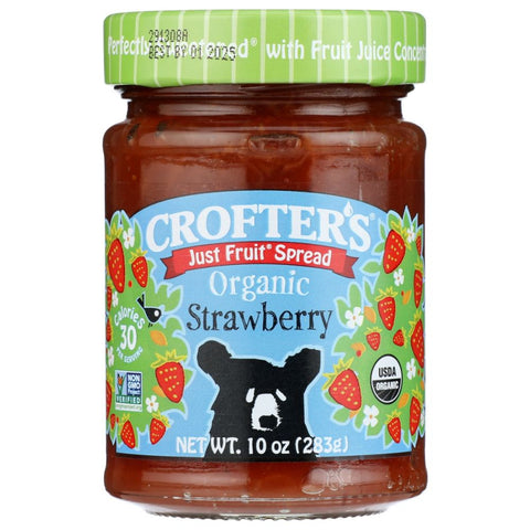 Just Fruit Spread Strawberry Organic 10 oz Crofters