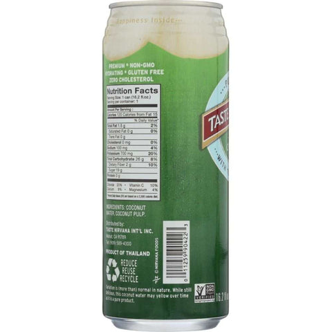 Real Coconut Water with Pulp Can 16.2 fl oz Taste Nirvana