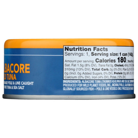 Albacore Wild Tuna 5 oz Canned Tuna Wild Planet
