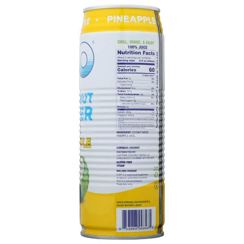 Natural Pineapple Hydration Coconut Water Beverage 17.5 fl oz C20