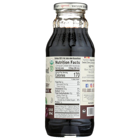 Organic Black Cherry Juice Concentrate 12.5 oz LAKEWOOD