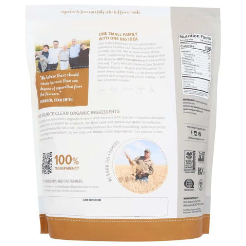 Organic Sprouted Whole Wheat Flour 80 oz ONE DEGREE