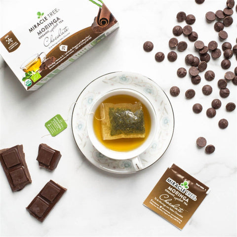 Organic Moringa Tea - Chocolate - Caffeine-Free Herbal Tea