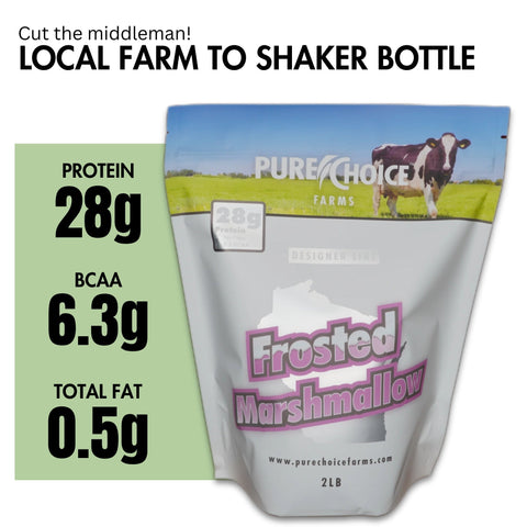 Whey Protein Isolate Frosted Marshmallow Whey Blend Pure Choice Farms