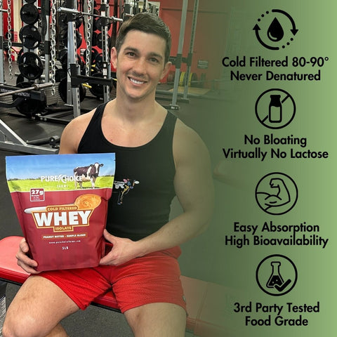 Whey Protein Isolate Peanut Flavored Whey Protein Isolate Pure Choice Farms