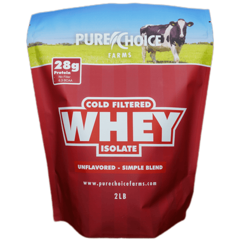Whey Protein Isolate Unflavored Powder Pure Choice Farms