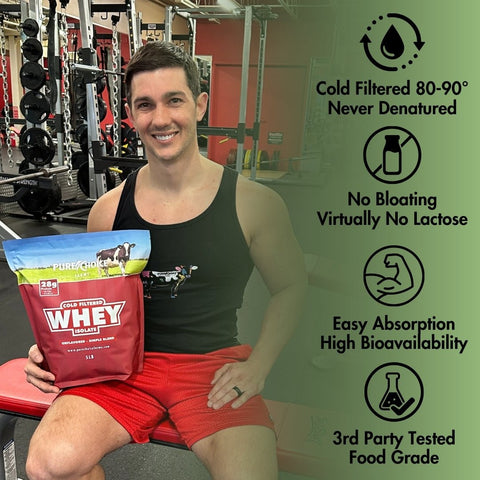 Whey Protein Isolate Unflavored Powder Pure Choice Farms