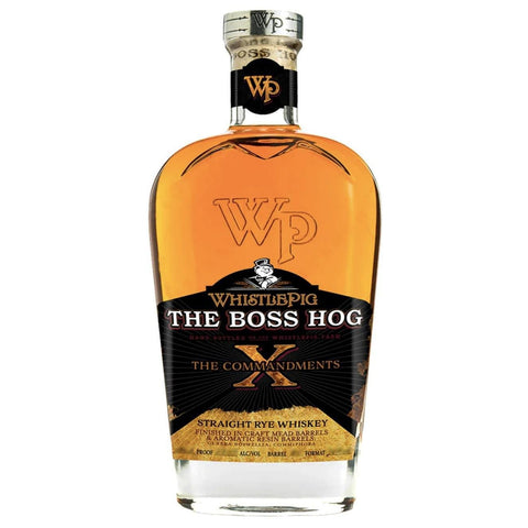 WhistlePig The Commandments Rye Whiskey 750ML Boss Hog X