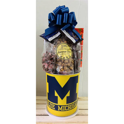 Michigan Wolverines Gift Basket - Premium Snack Tin - Officially Licensed NCAA