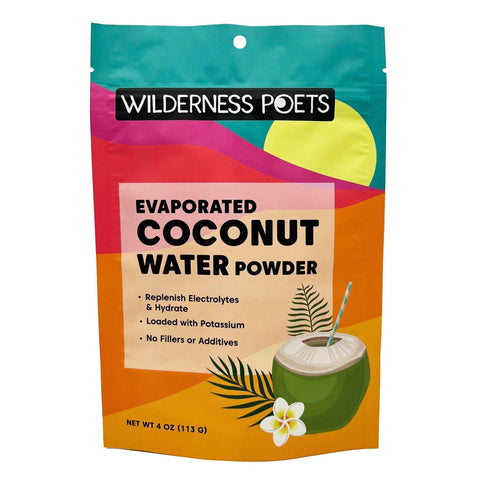 Evaporated Coconut Water Powder Hydrating Electrolyte Supplement Wilderness Poets