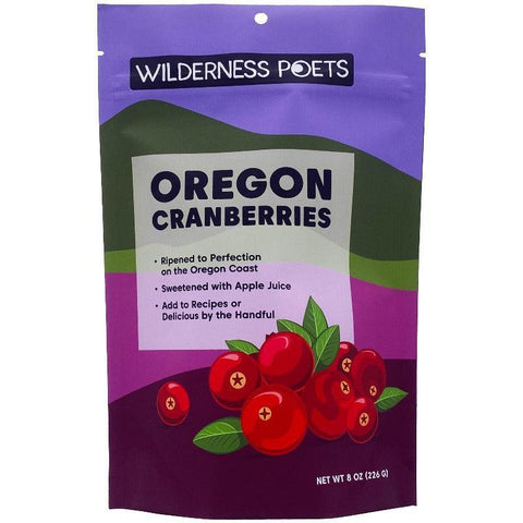 Oregon Cranberries Sweet 8OZ Wilderness Poets