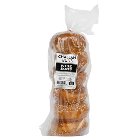 Challah Buns Sesame-Topped 6PK Bread Wise Sons
