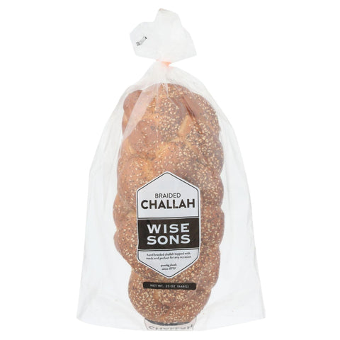 Seeded Braided Challah Dairy-Free Bread 14OZ Wise Sons