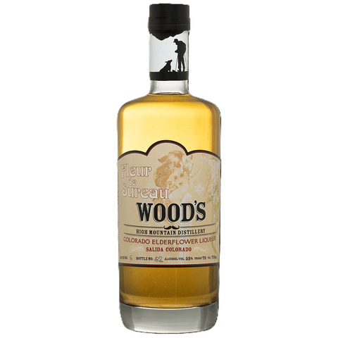 Fleur de Sureau Elderflower Liqueur High Proof Brandy Wood's High Mountain Distillery 375ML