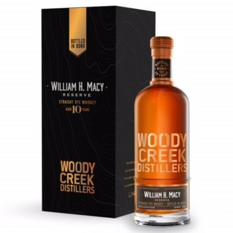 William H. Macy Reserve 10yr Bottled-In-Bond Rye Whiskey Woody Creek Distillers
