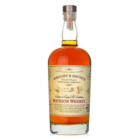 Bourbon Whiskey Full-Flavored 750ML Wright & Brown