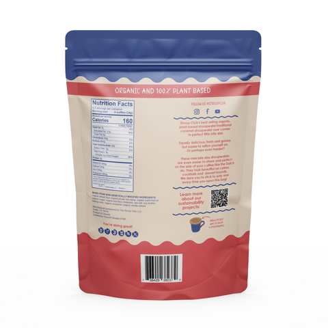 Organic Plant Based Caramel Mini Stroopwafels Stroop Club
