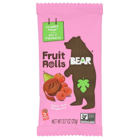 Raspberry Fruit Rolls Gently Dried Fruit Snack BEAR YOYO