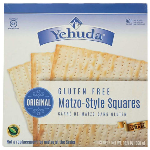 Gluten Free Original Matzo Squares 10.5 oz Yehuda