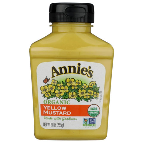Organic Yellow Mustard 9 oz Condiment ANNIES HOMEGROWN