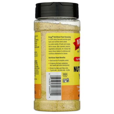 Nutritional Yeast Seasoning 4.5 oz Supplement BRAGG