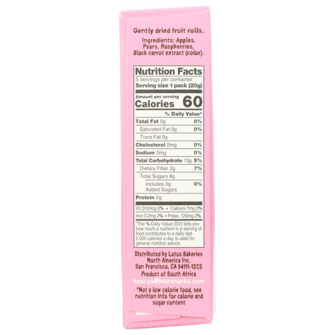 Raspberry Fruit Rolls Snack 3.5 oz BEAR YOYO
