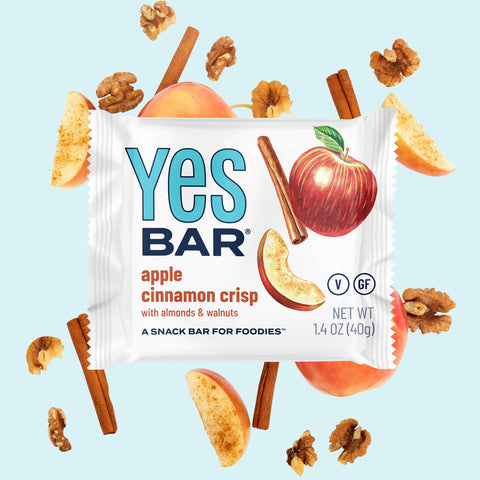 Apple Cinnamon Crisp Snack Bar Pack 6 Packs YES BAR®