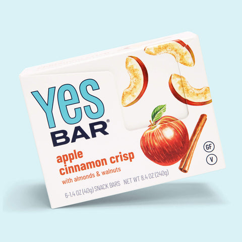 Apple Cinnamon Crisp Snack Bar Pack 6 Packs YES BAR®
