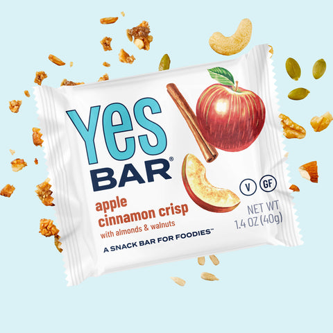 Apple Cinnamon Crisp Snack Bar Pack 6 Packs YES BAR®