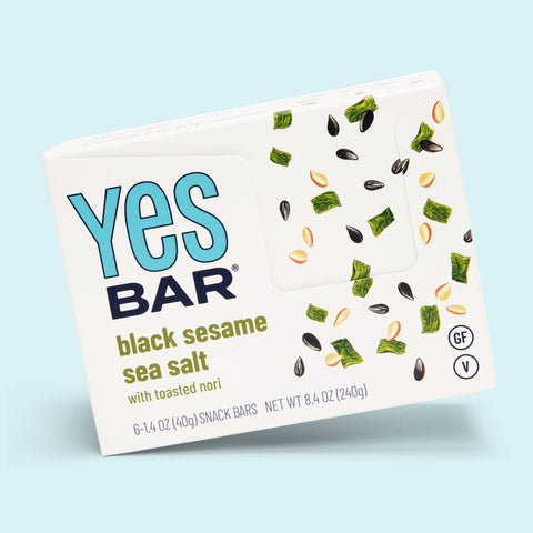 Black Sesame Sea Salt Plant-Based Bar 6 Packs YES BAR®