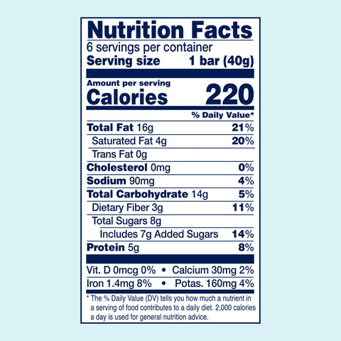 Dark Chocolate Chip Nutrient Pack Snack Bars 6 Packs YES BAR®