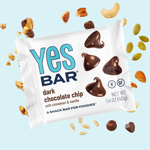 Dark Chocolate Chip Nutrient Pack Snack Bars 6 Packs YES BAR®
