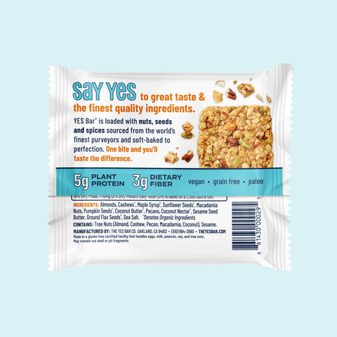Salted Maple Pecan Pack Nut Bars 6 Packs YES BAR®