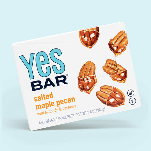 Salted Maple Pecan Pack Nut Bars 6 Packs YES BAR®