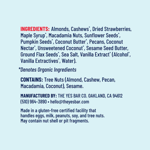 Strawberry Coconut Key Attribute Pack 6 Packs Yes Bar®