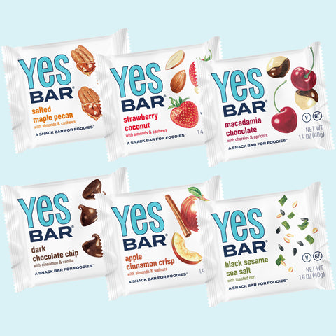 YES BAR Variety Pack Six-Flavor Sampler Bars YES BAR®