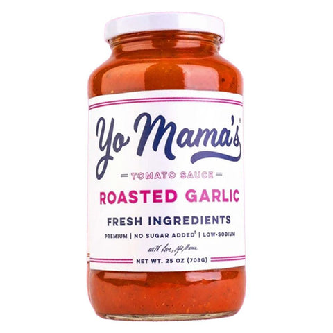 Roasted Garlic Tomato Sauce 25OZ Yo Mama's Foods