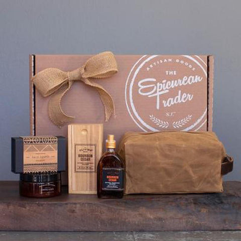You Beaut Gift Box with Palo Santo Soap Men's Fragrance Body Scrub Waxed Travel Bag