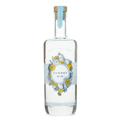 Sunday Gin Fresh Citrus Floral Finish American-style Gin You & Yours