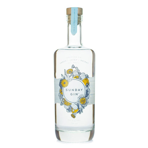 Sunday Gin Fresh Citrus Floral Finish American-style Gin You & Yours