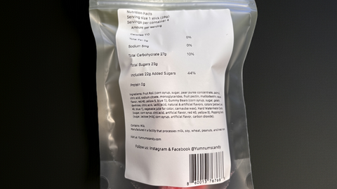 Freeze-Dried Crunchy Fruit Roll-Up Candy Shapow Sticks by YumNums Candy