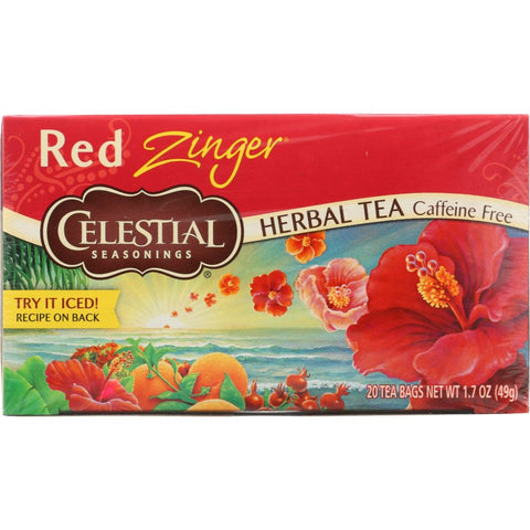 Red Zinger Herbal Tea 20 Bag Celestial Seasonings