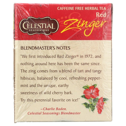 Red Zinger Herbal Tea 20 Bag Celestial Seasonings