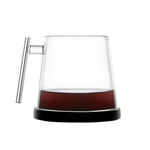 Pure Over Signature Mug Borosilicate Glass Mug - 4 Mugs