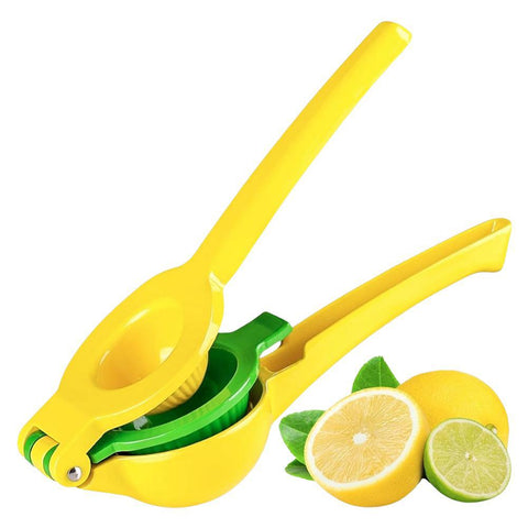 Lemon Lime Squeezer Classic Green & Yellow Manual Citrus Juicer Zulay Kitchen