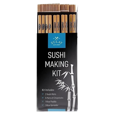 Sushi Making Kit Bamboo Rolling Mats Rolls Zulay Kitchen